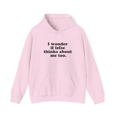 I Wonder If Lefse Thinks About Me Hooded Sweatshirt