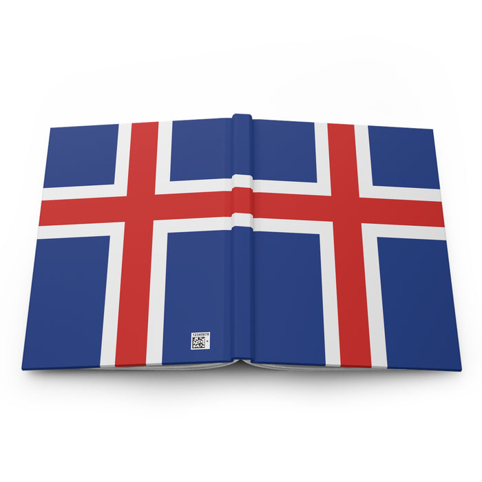 Icelandic Flag Hardcover Journal