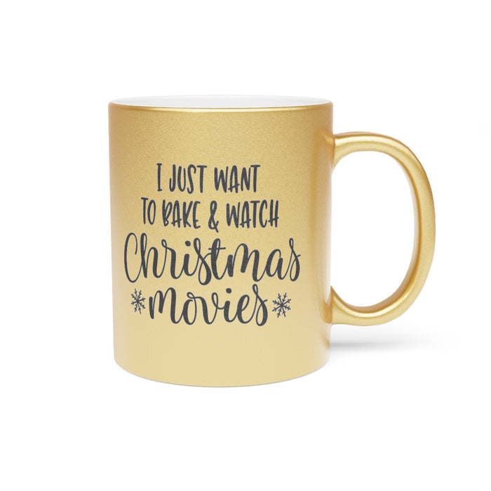Just Want To Bake Metallic Mug