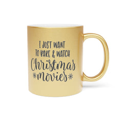 Just Want To Bake Metallic Mug