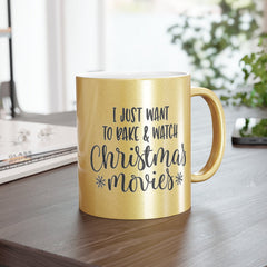 Just Want To Bake Metallic Mug