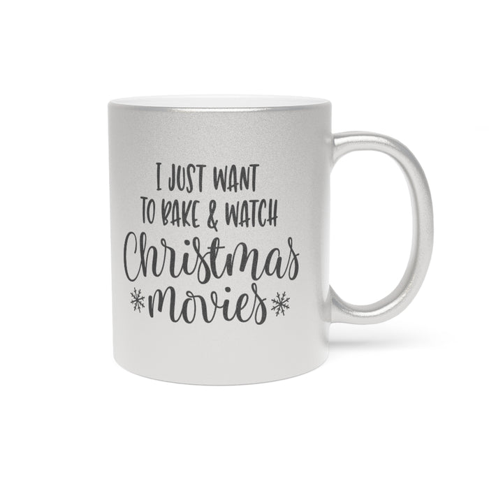 Just Want To Bake Metallic Mug