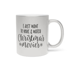 Just Want To Bake Metallic Mug