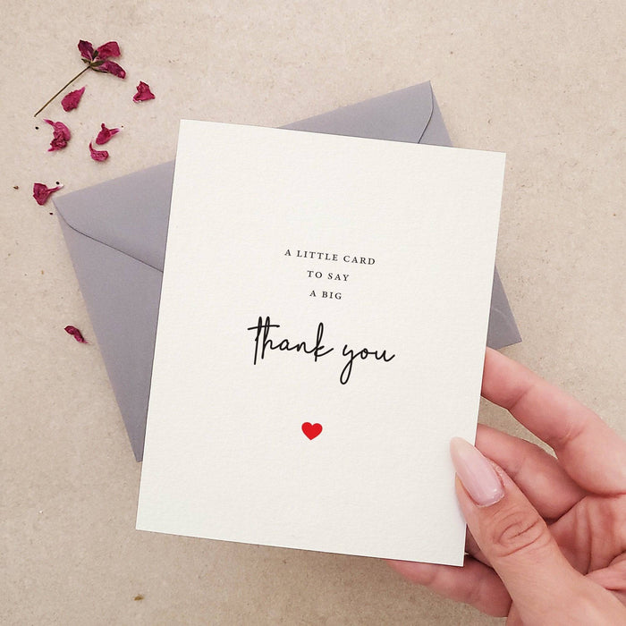 Little Card to say Big Thank you - XOXOKristen