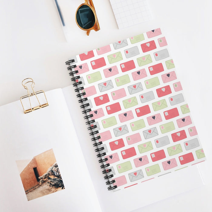 Love Letters Spiral Lined Notebook