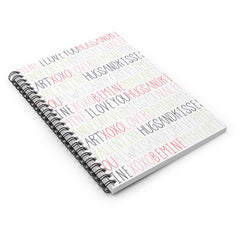 Lovely Thoughts Spiral Lined Notebook