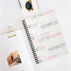 Lovely Thoughts Spiral Lined Notebook