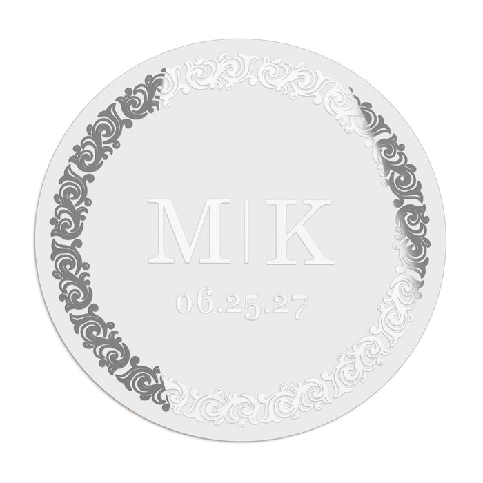 1.25" - 12 Labels / Silver Foil