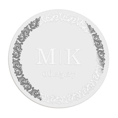 1.25" - 12 Labels / Silver Foil