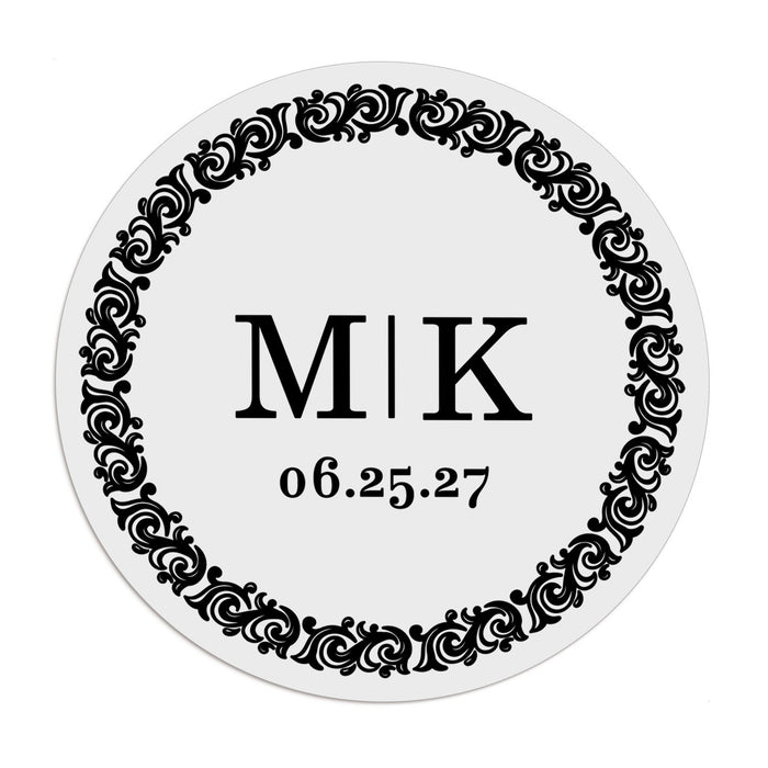 1.25" - 12 Labels / Black