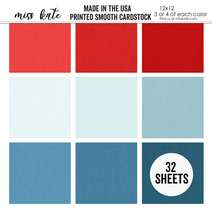 Made in the USA - Printed Smooth Cardstock Single-Sided