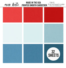 Made in the USA - Printed Smooth Cardstock Single-Sided