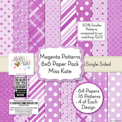 Magenta Patterns - 6X6 Paper Pack (Ss)