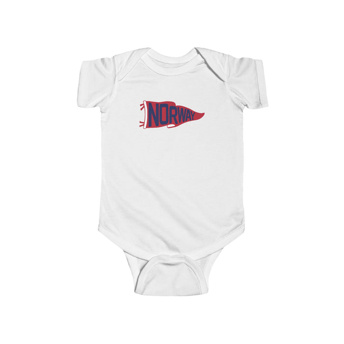 Norway Team Pennant Baby Bodysuit