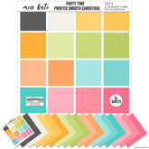 Party Time - Linen Printed Smooth Cardstock Single-Sided