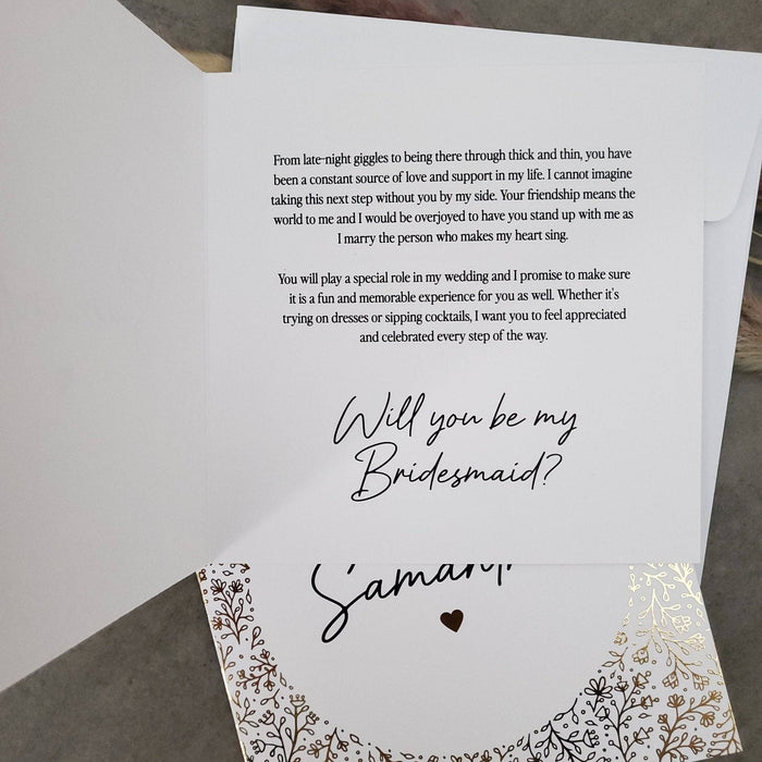 Personalized Bridesmaid Proposal Card - XOXOKristen