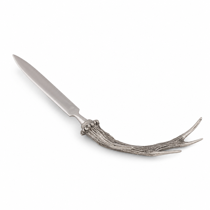 Pewter Handle Antler Letter Opener 8