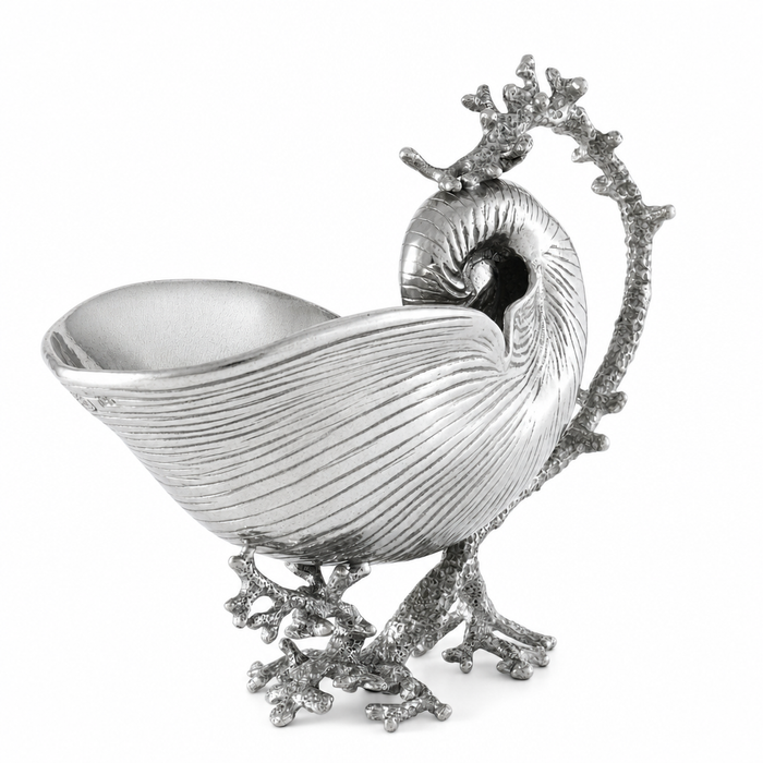 Pewter Nautilus Gravy Boat 8