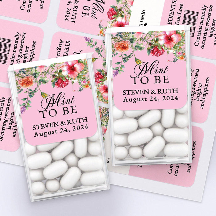 Pink & Flowers Tic Tac Labels - XOXOKristen