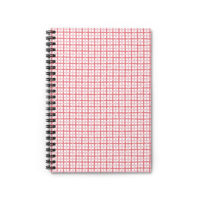 Plaid Love Spiral Lined Notebook