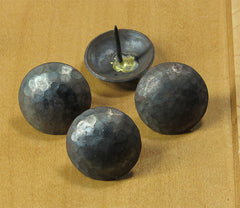 Premium Round Hammered Iron Clavos-Unfinished 1" diameter head - Wild West Hardware