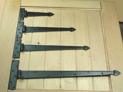 Premium Spear Style Strap Hinges - Wild West Hardware
