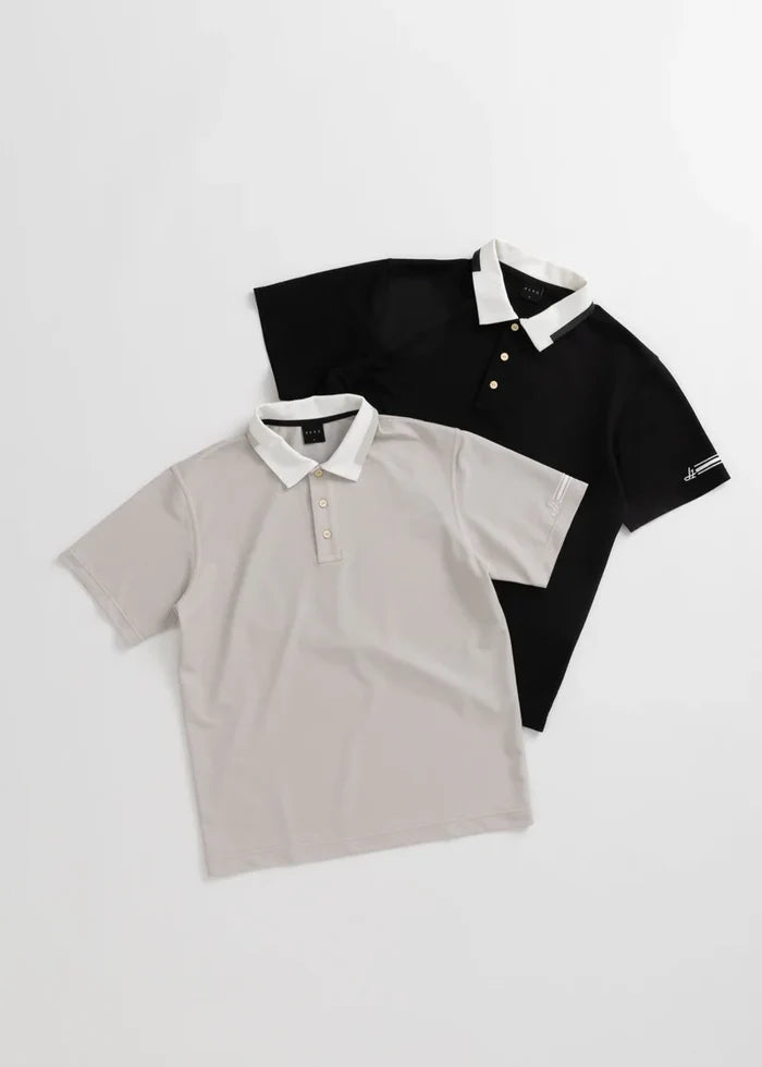 PRINT COLLOR &THREE-LINE H EMBROIDERY POLO