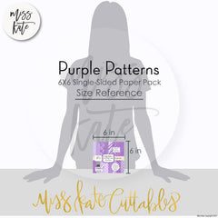 Purple Patterns - 6X6 Paper Pack (Ss)