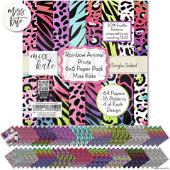 Rainbow Animal Prints - 6X6 Paper Pack (Ss)