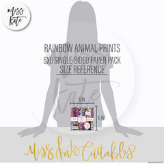 Rainbow Animal Prints - 6X6 Paper Pack (Ss)