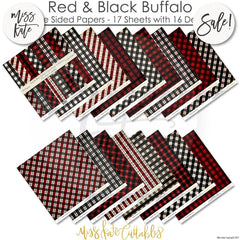 Red & Black Buffalo Check - Paper Pack 12X12 (Ss)