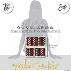 Red & Black Buffalo Check - Paper Pack 12X12 (Ss)