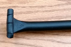 Rustic Cane Bolt "fish tail" handle (includes flat strike plate) - Wild West Hardware
