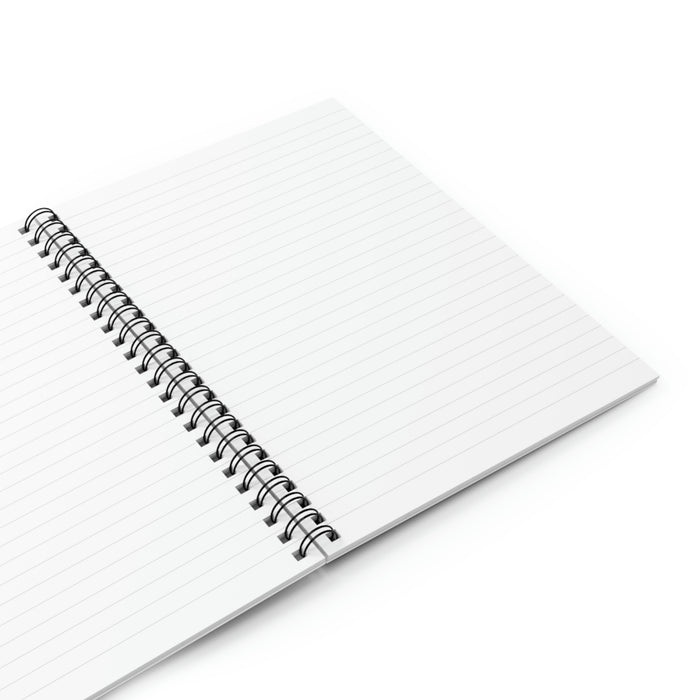 Simple Pink & White Spiral Lined Notebook