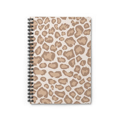 Soft Leopard Spiral Lined Notebook