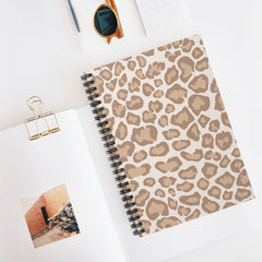 Soft Leopard Spiral Lined Notebook