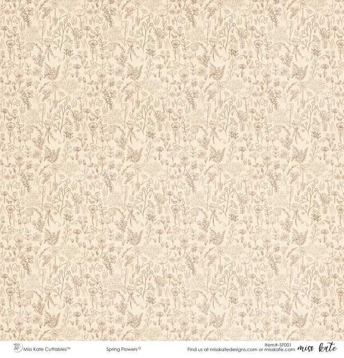 Spring Flowers - Paper Pack Single Sided