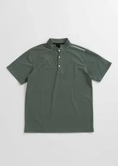 STAND COLLOR &THREE-LINE H EMBROIDERY POLO