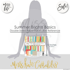 Summer Brights Basics - Double-Sided Paper Pack 12X12 (Ds)