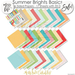 Summer Brights Basics - Double-Sided Paper Pack 12X12 (Ds)