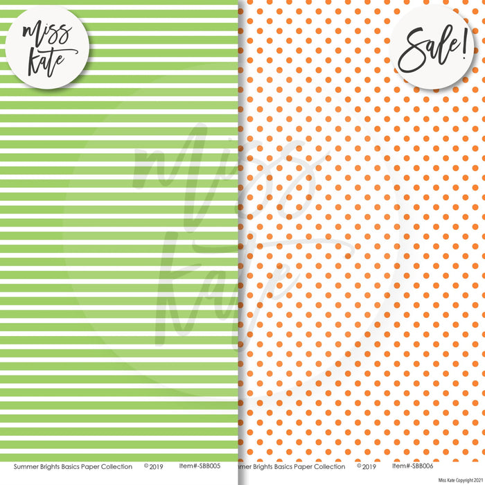 Summer Brights Basics - Double-Sided Paper Pack 12X12 (Ds)