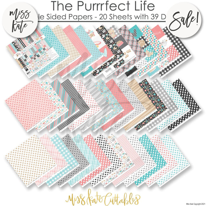 The Purrrfect Life - Paper & Sticker Kit 12X12 (Ds)