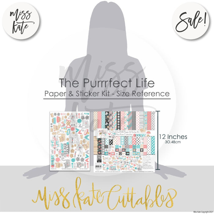 The Purrrfect Life - Paper & Sticker Kit 12X12 (Ds)