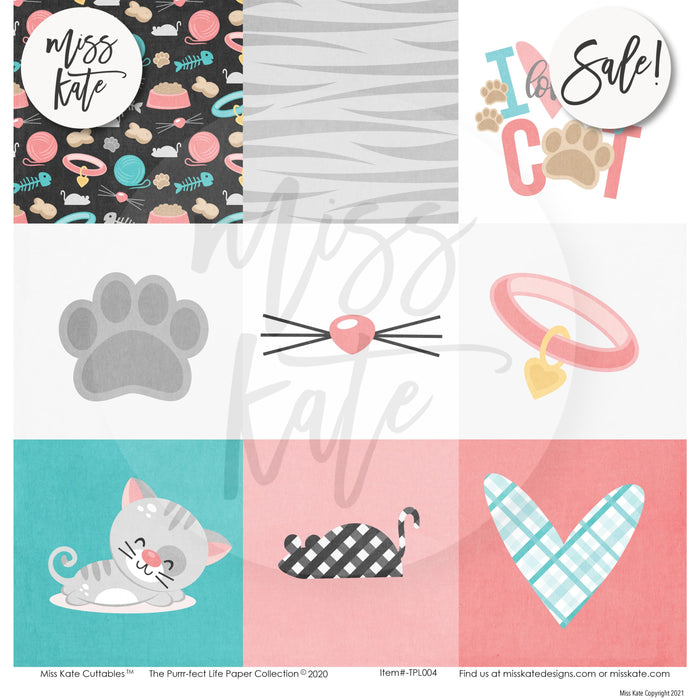 The Purrrfect Life - Paper & Sticker Kit 12X12 (Ds)