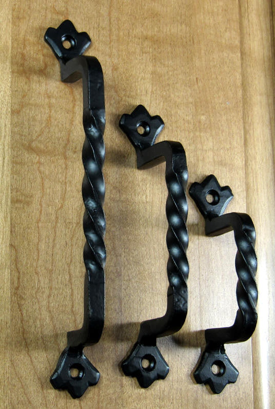 Old World Style Cabinet and Drawer Twisted Pulls - Wild West Hardware