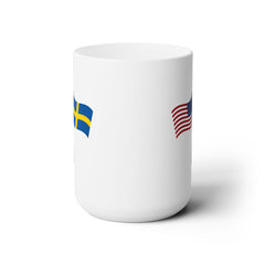 United States And Sweden Crossed Flags Mug