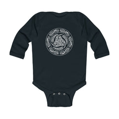 Viking Shield Long Sleeve Bodysuit Scandinavian Design Studio