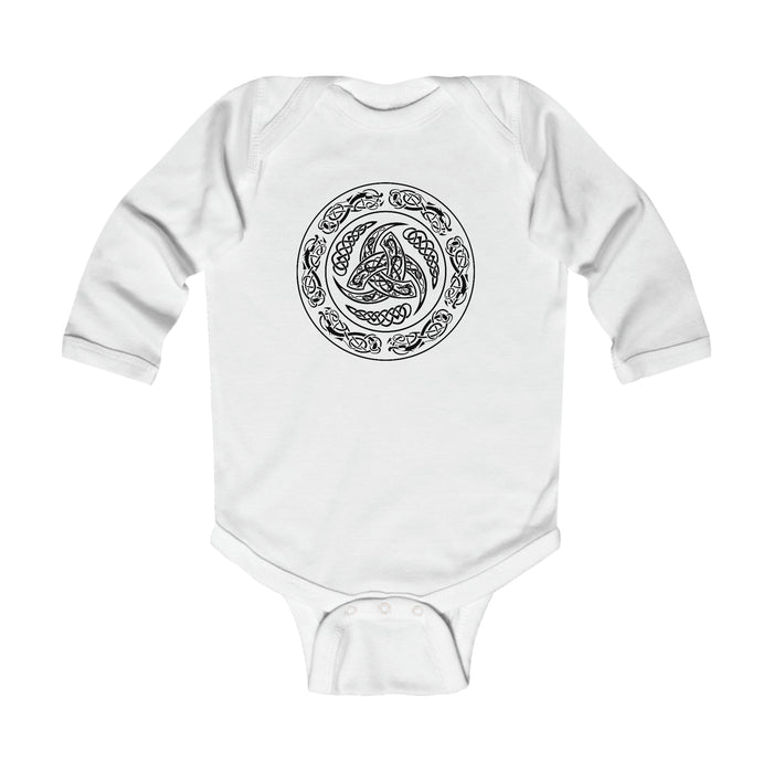 Viking Shield Long Sleeve Bodysuit Scandinavian Design Studio