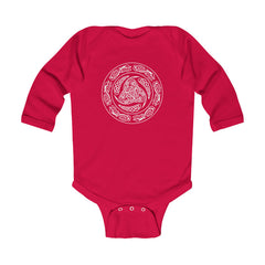Viking Shield Long Sleeve Bodysuit Scandinavian Design Studio