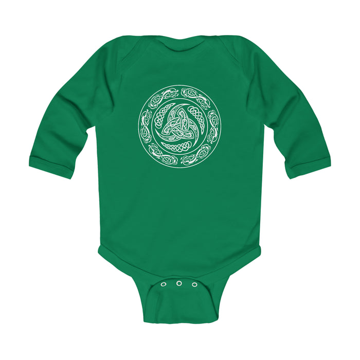 Viking Shield Long Sleeve Bodysuit Scandinavian Design Studio